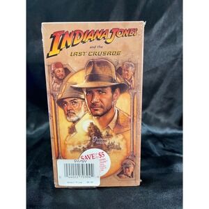 Indiana Jones and the Last Crusade VHS 1989 Harrison Ford Paramount Movie 1260-1